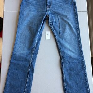 Hollister Men's Bootcut Jeans in Light Blue